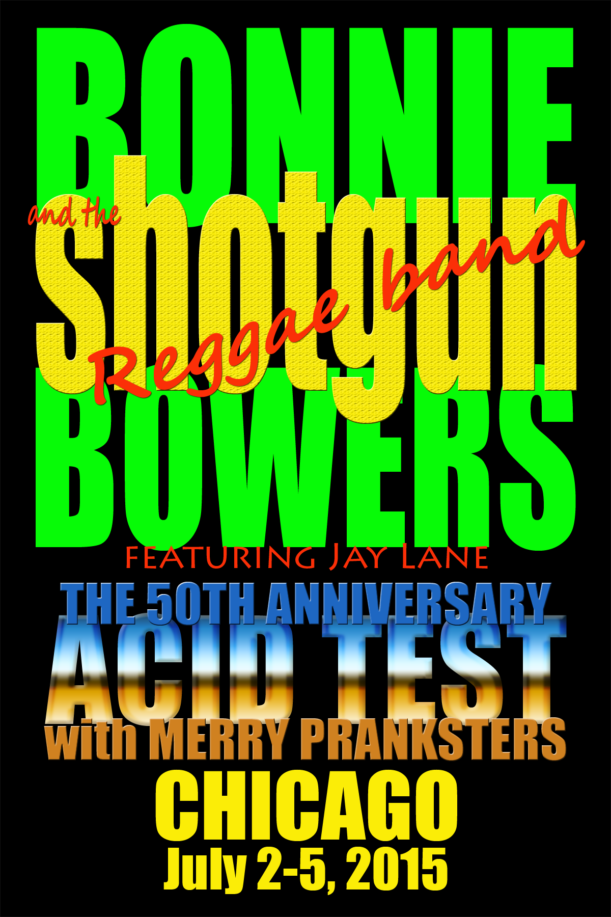 bonnie bowers and the shotgun reggae band featuring Jay Lane  chicago 2015